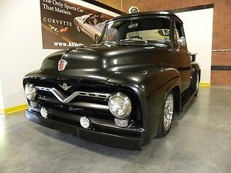 1955 ford pickup truck resto-mod ford 302 v8 auto ac cali custom ps pb