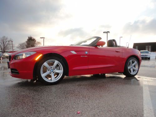 Z4 sdrive30i crimson red black leather sport automatic hard top one owner