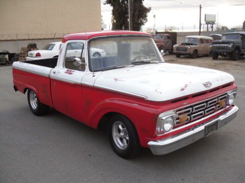 1964 ford custom cab pickup cool patina classic hot rod kustom