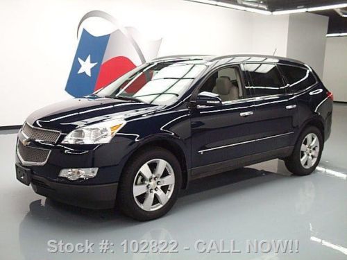 2010 chevy traverse ltz dual sunroof dvd rear cam 44k texas direct auto