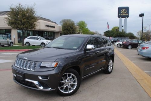 2014 jeep grand cherokee summit 4x4 heated leather navi sunroof cd