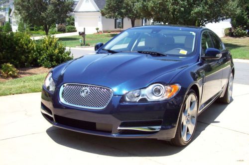 Immaculate 2009 jaguar xf supercharged sedan indigo blue