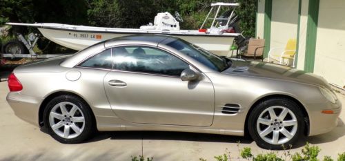 2003 mercedes benz sl-500 hardtop convertible florida car&gt;low miles&gt;4-new tires