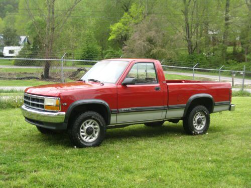 1991 dodge dakota base standard cab pickup 2-door 5.2l