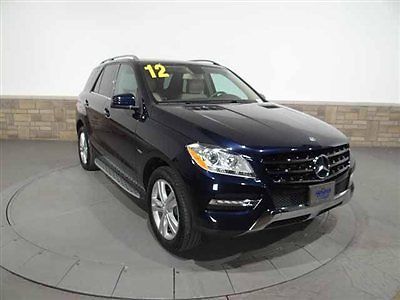 Ml350 4matic m-class low miles 4 dr suv gasoline 3.5l v6 capri blue metallic