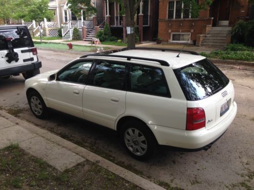 1999 audi a4 avant wagon 1.8l quattro 116k miles loaded white heated seats