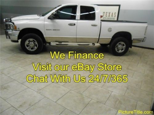 03 ram 2500 slt crew cab 4x4 5.9 cummins diesel 5 spd we finance texas