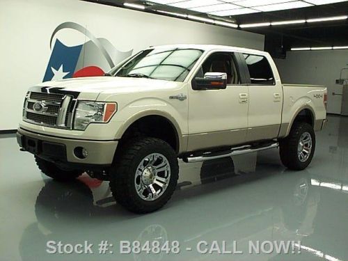 2009 ford f-150 king ranch crew 4x4 lifted sunroof nav texas direct auto