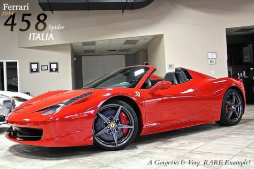 2014 ferrari 458 italia spider only 1900 mls msrp $324k carbon serviced&amp;pristine