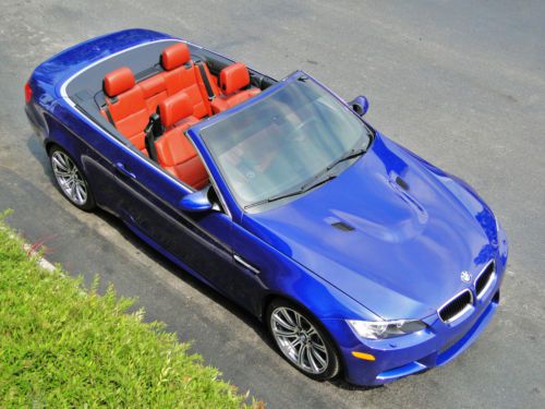 Convertible, interlagos blue over fox red rare, dct, navi, only 34k mi, v8 34k