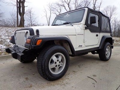 1998 jeep wrangler no reserve 107k! 5-speed! wrangler! jeep! 4x4! 97 99 00