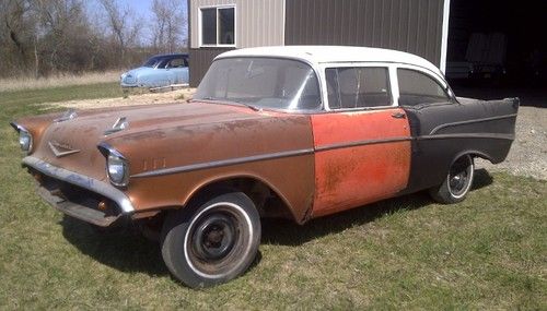 1957 chevy 2 door post project