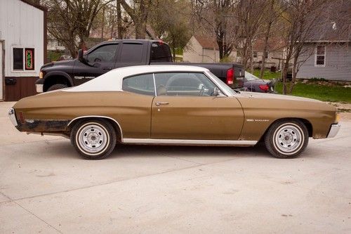 1972 chevy chevelle malibu 350 2-door - driver - barn find