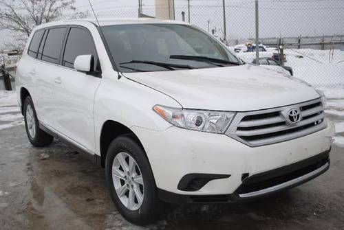 2012 toyota highlander damaged rebuilder economical like new export welcome l@@k