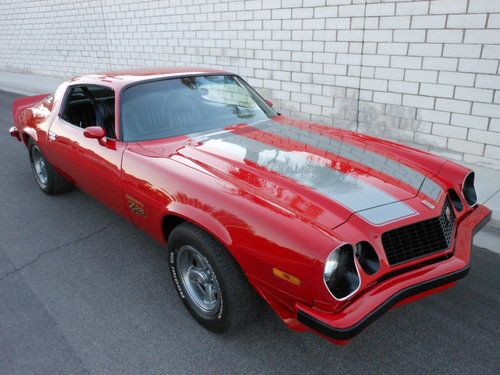 Turbocharged 1977 chevrolet camaro z28 numbers matching clean custom restoration