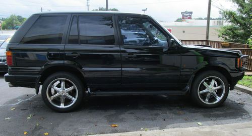 1998 black land rover range rover hse sport utility suv 82,313 miles leather