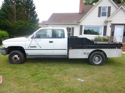 1995 dodge ram 3500 dually flatbed cummins 5 speed work truck