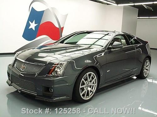 2011 cadillac cts-v coupe sunroof nav recaro seats 15k texas direct auto