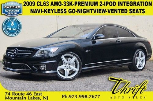 09 cl63 amg-33k-premium 2-ipod integration-nav-keyless go-nightview-vented seats