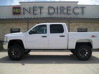 13 chevy 4wd crew cab lthr 12k new 7&#034; lift fuel 20&#039;s mt tires net direct texas