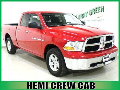 Red crew cab 5.7l v8 hemi automatic cd 4x4 like new tires alloy wheels bed liner