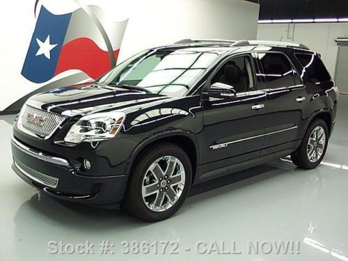 2011 gmc acadia denali dual sunroof nav xenons 20&#039;s 23k texas direct auto