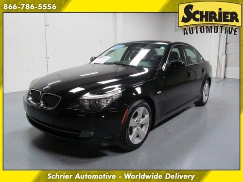 2008 bmw 528xi 5 series black sunroof all wheel drive heated leather seats