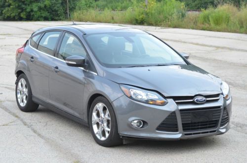 2012 ford focus titanium sport 24k miles fwd no reserve salvage rebuildable