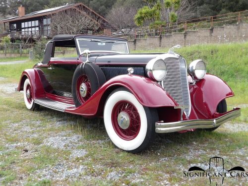 1933 lincoln kb convertible coupe le baron