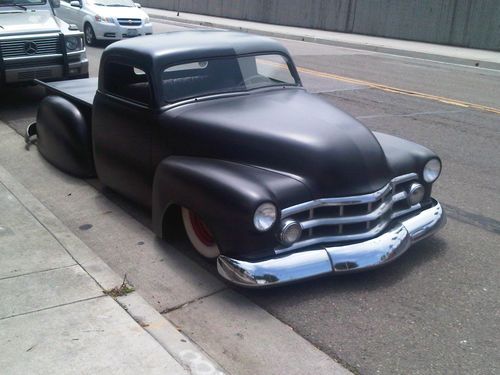 1949 chevy ratrod rat rod chopped bagged kustom hotrod hot rod 4linked lead sled