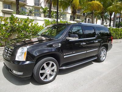 08 cadillac escalade esv awd 4x4*nav*3rd row*dvd*8 pass*sunroof*htd/ac seats*fla