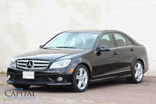 1-owner low mile awd c300 4matic ipod/aux audio amg style cheaper than a c350!