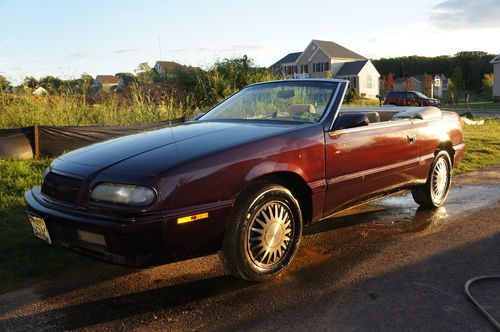 1994 chrysler lebaron gtc convertible 2-door 3.0l