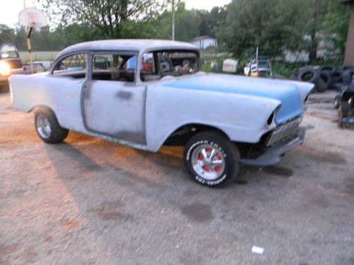 56 chevy 2 door post