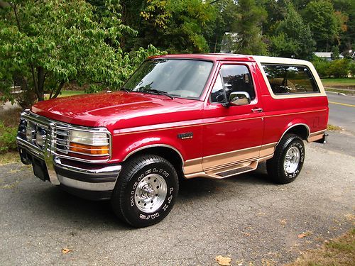 1995 bronco 40k act. miles! 1-owner!! arizona all original eddie bauer! 5.8 v8