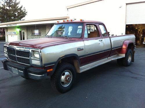 1993 dodge 3500 clubcb 4x4 12 valve cummins turbo diesel dually / 60 day layaway