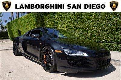 2011 audi r8 v10. 7800 miles. orange accents. black over black. navi. carbon.