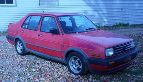 1990 volkswagen jetta gli vw tornado red 2.0l 16v mk2 recaro bilstein techtonics