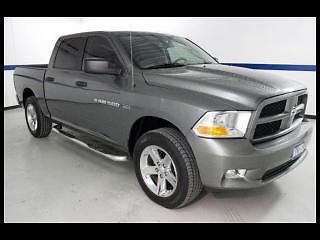 12 ram 1500 crew cab express, 5.7l hemi v8, auto, cloth, chrome pack, clean!