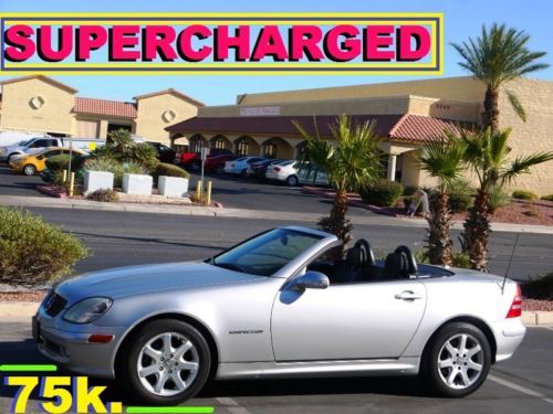 2003 mercedes slk230 kompressor supercharged only 75k. extra clean ***no reserve