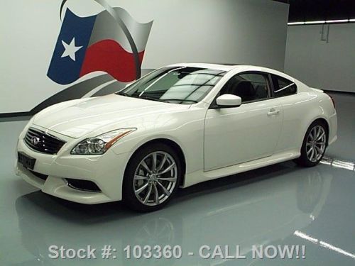 2010 infiniti g37 sport coupe 6-speed sunroof nav 10k!! texas direct auto