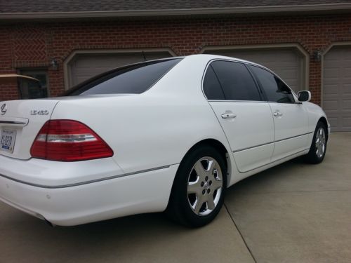 2005 lexus ls430 - pearl white, factory chrome wheels - excellent condition