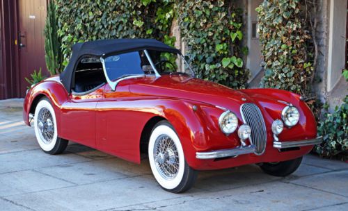1952 jaguar xk120 roadster: beautiful, all numbers matching, mechanically strong