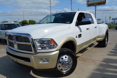 2012 ram 3500 laramie longhorn mega cab 4x4 dually loaded navi cam free shipping