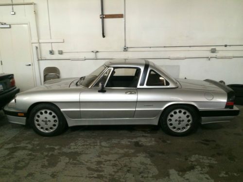 1990 alfa romeo spider quadrifoglio new soft top southern california hardtop