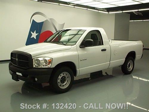 2008 dodge ram reg cab 6-spd longbed one owner 56k mi texas direct auto