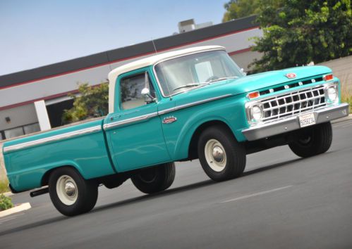 1965 ford f-100 short bed pickup truck, 390 v8, restored, immaculate interior ac