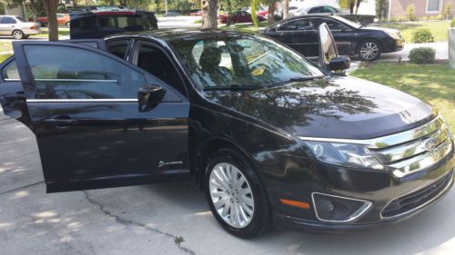 2010 ford fusion hybrid black one owner 60k miles clean history