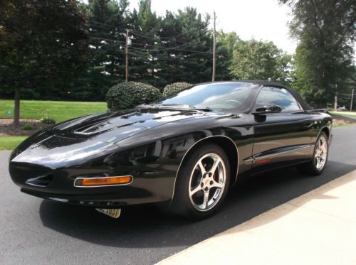 1997 pontiac firebird convertible 18,000 miles black exterior automatic mint