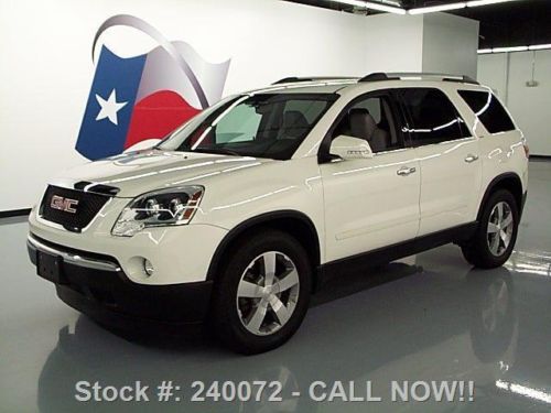 2012 gmc acadia slt-2 awd 7pass htd leather 19&#039;s 52k mi texas direct auto